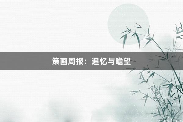 策画周报：追忆与瞻望